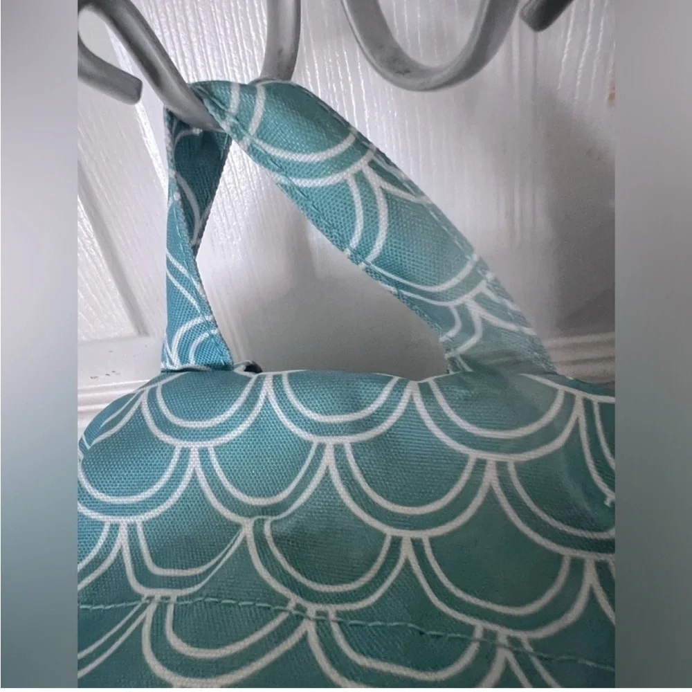 Teal mermaid Patterned Backpack